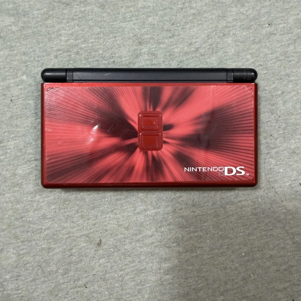 Nintendo DS Lite Crimson Red Black USG-001 Handheld Console Gaming System